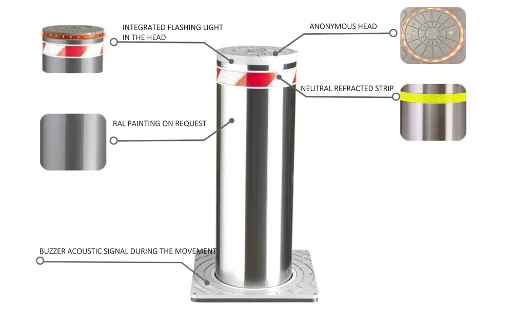 automatic rising bollard