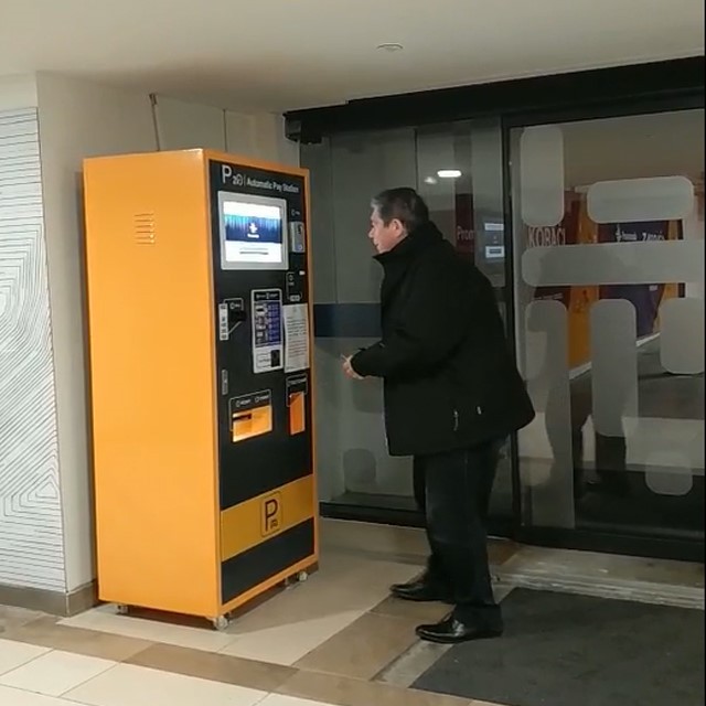 Serbia parking payment machine