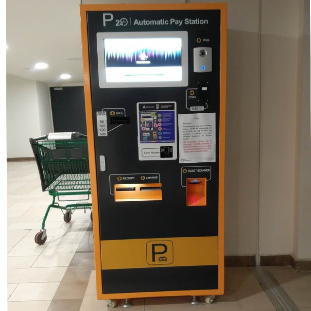 Serbia parking payment machine