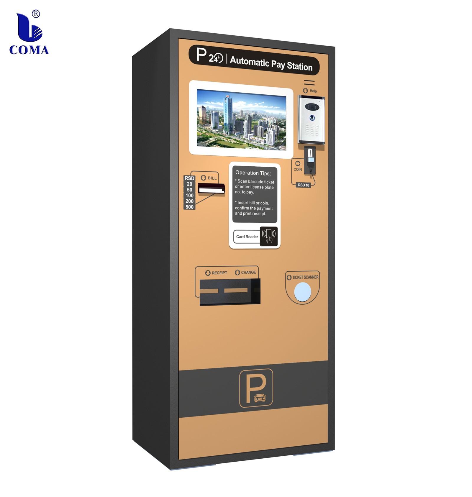 parking payment station