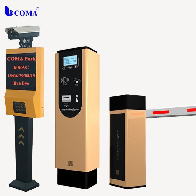 Intelligent LPR With Barcode Ticket Parking Access Control System