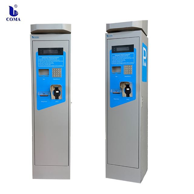 Solar Auotmatic Parking Meter Kiosk With Cash Coin Receiptor